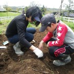 畑プロジェクト4月21日の様子