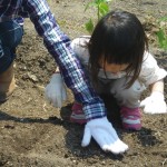 畑プロジェクト4月26日の様子