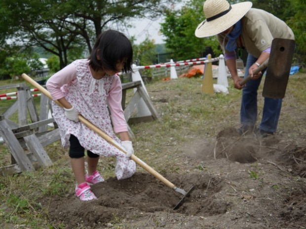 畑プロジェクト　５月９日の様子