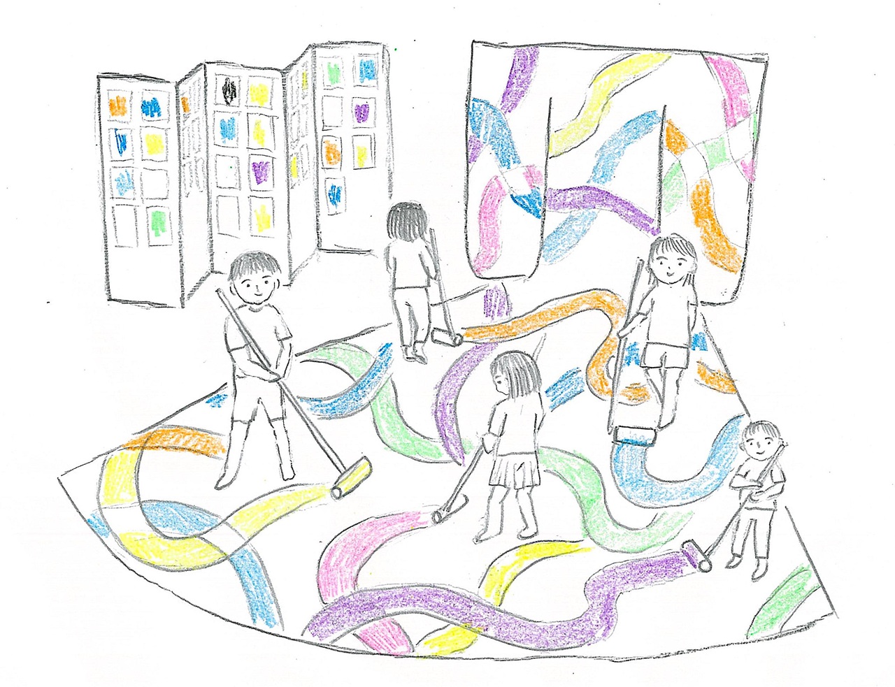 着物に柄を描こう